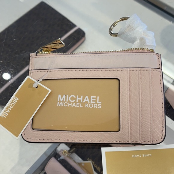 Michael Kors Jet Set Travel Small Leather Top Zip Coin Pouch With ID - Picture 8 of 14